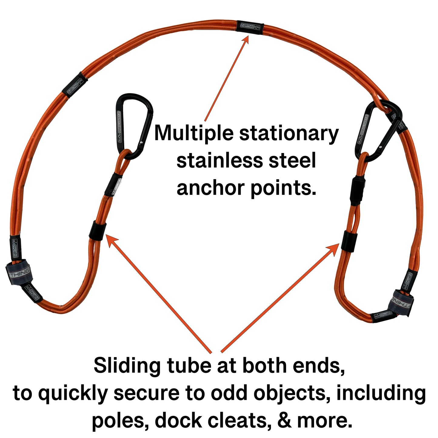 Everything Rope Multi Use Bungee Cord, These 5' Adjustable Bungee Cords are the last tie down you will ever need. Always the perfect length.